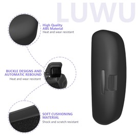 LUWU Sunglass Holder Box for Kia Sportage NQ5/EV6/CEED CEEDX/K3/K5 DL3/Forte 2021-2024 2025 Glasses Storage Case EV6 GT/GT Line Sunglasses Organiser for Overhead Grab Handle Accessories (Dark Grey)