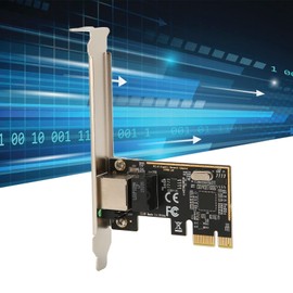 1Gbps PCIe Network Card 1 Port PCI Express Gigabit Network Card 1000Mbps RJ45 LAN PCIE Ethernet Network Adapter with Bracket for Windows 10, 8.7, XP