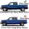 Torox 1999-2006 GMC Sierra Extended Cab 4PC Smoke Door Vent