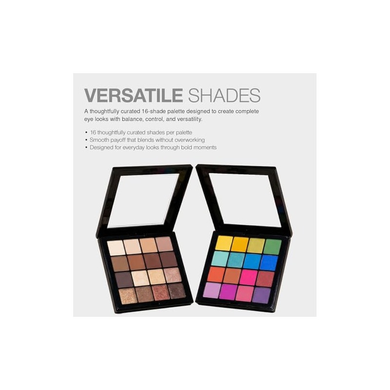 Palladio Ultimate Pro Paleta de Sombras - 16 Tonos Intensos,
