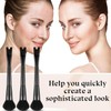Nose Contour U-Shaped Makeup Brush - 2-in-1 Dual Ended, Precision
