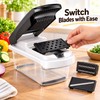 14/15-in-1 Multifunctional Vegetable Chopper with Container and Stainless Steel Blades