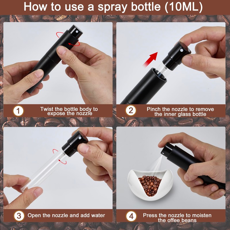 Coffee Bean Dosing Cup and RDT Spray Bottle, Espresso Coffee