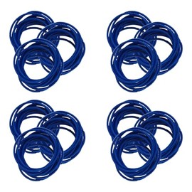 100 PCS Elastic Hair Bands, 2mm Thin Hair Bobbles Seamless Ponytail Holders for Fine Hair, Strong Small Bulk Hair Ties No Metal Gentle Elastics No Damage Snag Free for Women Girls Kids (Blue)
