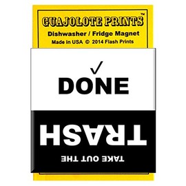 Take Out The Trash Refrigerator Magnet Sign - Magnetic Reminder for The Kitchen