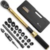 YIYEIE 22PCS Torque Wrench Set 1/2" Drive, 10-180 ft.lb/13.6-244.1 Nm,