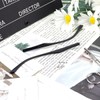 1 Pair Black TR90 Plastic Frame Eyeglass Arms Single Teeth