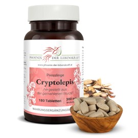 Cryptolepis Tablets, 300 mg Active Ingredient, Tablets, Premium Quality, Made in Austria, Tablets Instead of Capsules, Vegan