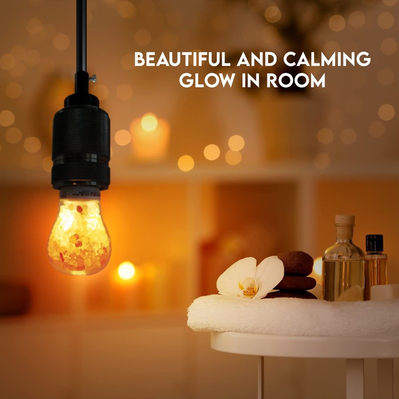 Himalayan Glow LED Light Bulb, Patent Design 60-Watt Equivalent, Warm