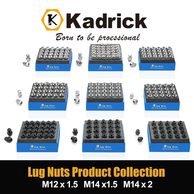 Kadrick 24Pcs M14x1.5 Lug Nuts Replacement for Ford Expedition/F-150 2015-2024,