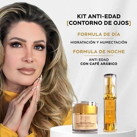 Vitasei Contorno de Ojos Noche, Cafeína, Hexapéptidos, Ácido Hialurónico  Ayuda a Reducir la Apariencia de Ojeras y Bolsas, Activa la...              