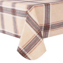 DwEllAid Buffalo Plaid Tablecloth 52x70 inch Plastic White Blue Checkered Rectangle Tablecloth Vinyl Tablecloth with Flannel Backing Party Table Cloth 100% Oilcloth Waterproof Tablecloth