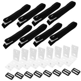 Parliky Pool Cover Strap Kit Fastening Solar Blanket Attachment with Buckle for Easy Installation and Storage Compatible with Pool Reel Systems