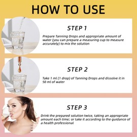 HONGMENG Sunless Tanning Drops -New Natural & Organic Ingredients, Suitable for All Skin Types, Self Tanner Tanning Oil for a Streak-Free, Natural-Looking Glow(1pcs)