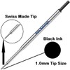 5 Pen Savings Ballpoint Pen Refills Compatible with Papermate Lubriglide,