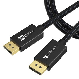 iVANKY 8K DisplayPort Cable 1.4, VESA Certified 8K DP Cable 6.6ft (8K@60Hz, 4K@144Hz, 2K@240Hz)HBR3 Support 32.4Gbps, HDR, FreeSync G-Sync, Braided Display Port Cable for Gaming Monitor, Graphics, PC - Size: 10 Feet, Style: 8K-1 Pack