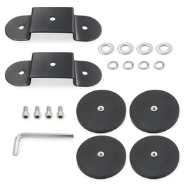 QGHAUC Magnetic Base Light Bar, Work Light Mounting Brackets, Powerful LED Light Magnet Mount Holder with Rubber for LED Pod Work Light Auxiliary Driving Lamp on Roof Hood (2 PCS)