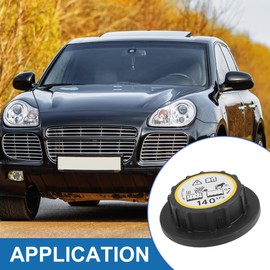 A ABSOPRO Radiator Pressure Cap No.C2P17700 for Jaguar S-Type 2000-2008 Plastic Black