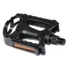 Pedals 1/2" Bicycle MTB BMX Bike Resin Reflectors Black Pair