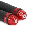 KIMISS Manillar de goma de aluminio CNC para motocicleta, para