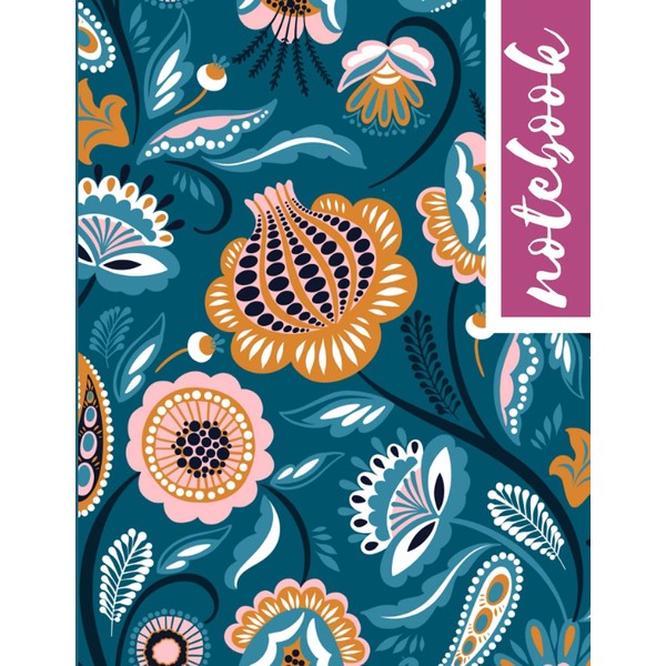 Notebook, 8.5" x 11", 150 Pages, College Ruled blank Notebook,