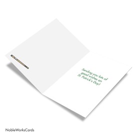 NobleWorks Overnighting The Snakes - St. Patrick's Day Greeting Card with Envelope (4.63 x 6.75 Inch) - C3566SPG
