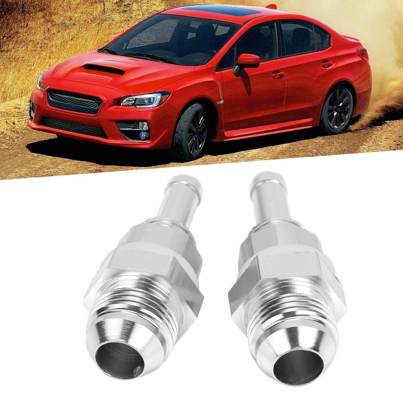2pcs AN8‑3/8 Hose Barb Adapter Aluminum Fuel Pump Tank Fitting