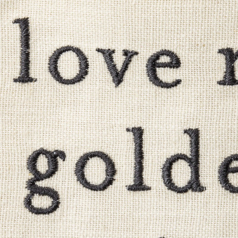 Primitives by Kathy Love My Golden Retriever Dish Towel, 20"