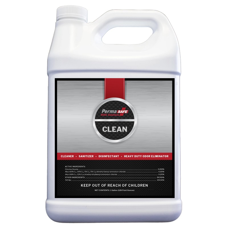 PermaSafe HVAC Solutions, Germicidal Evaporator Coil & Component Cleaner, Quickly