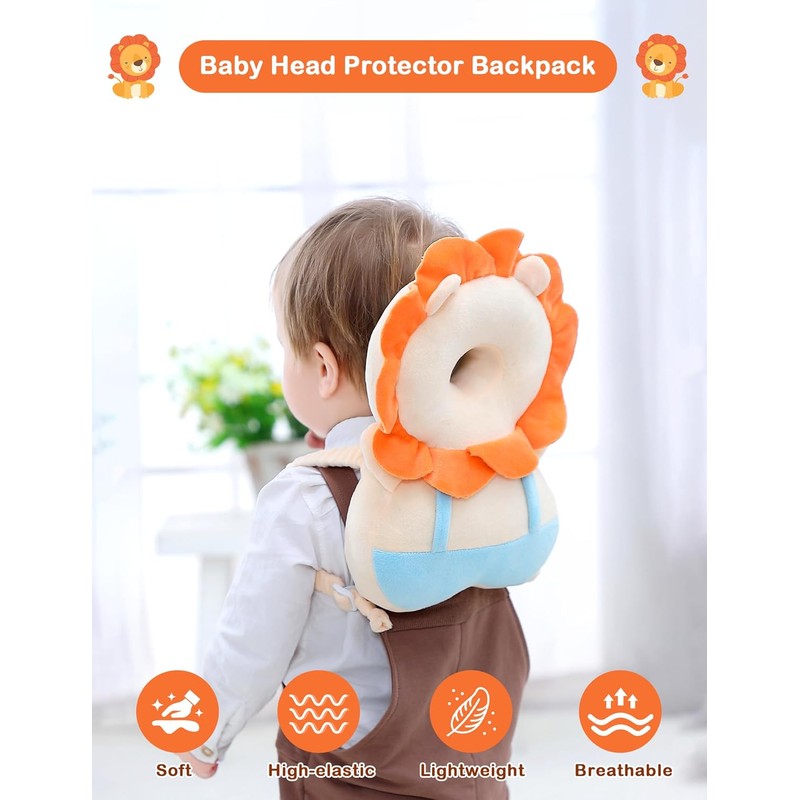 JunNeng Baby Head Protector Backpack Toddler Walking Fall Protection Cushion