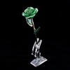Acrylic Rose Display Stand, Gold Like Forever Long Stem Dipped