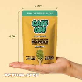 Caff Off Decaf Matcha Green Tea Powder From Japan (CAFFEINATED - 1.06 oz, Mango Tango)