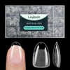 LEYKOSH-Puntas de uñas ovaladas redondas cortas, 216 piezas de uñas