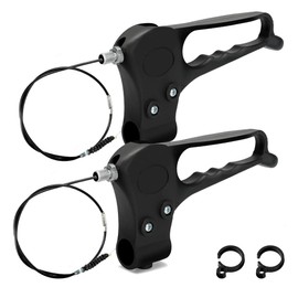 FVRITO 2 Pack Brake Handle Assembly Replacement for Rolling Walker Transport Wheelchair Mobility Knee Walkers Folding Rollator Senior Accessories with 41'' Cable