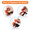 2PACK Razor Blade Scraper, 2-in-1 Scraper Tool with 12Pcs Plastic