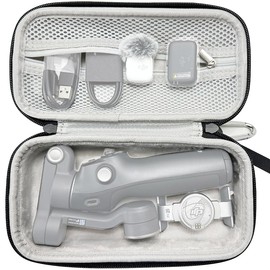 Honbobo Case for DJI Osmo Mobile 7P, DJI Osmo Mobile 7, Carry Case Hard Case Travel Case for DJI OM 7P/DJI OM7/DJI Osmo Mobile 6/DJI Osmo Mobile SE Gimbal Accessories, black, Bag for DJI Osmo Mobile 7