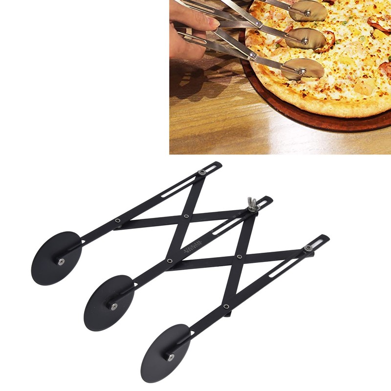 3 Wheel Stainless Steel Pastry Cutter Adjustable Expanded 3 Wheel