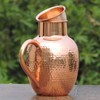 Pure Copper Water Jug with Bowl, Heavy Duty Copper Jug
