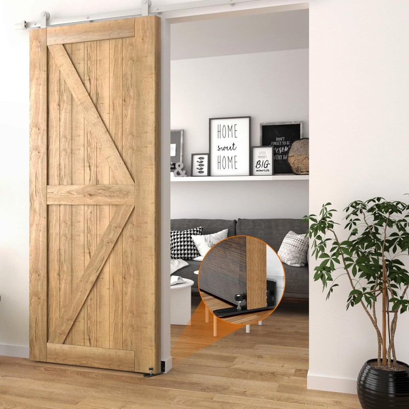 Homode Sliding Barn Door Floor Guide, Sliding Door Bottom Guides