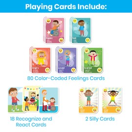 hand2mind Express Your Feelings Playing Cards​, Social Emotional Learning Activities, Calm Down Corner, Play Therapy Toys for Counselors, Preschool Card Games, Feelings Flash Cards for Toddlers