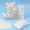 MOOCA 200 Pcs 5 Variety Prints Paper Gift Bags with