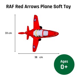 Red Arrows BAe Hawk Aircraft Soft Toy - Cute Plush Toy for Kids and Collectors - Iconic Plane Aviation gift
