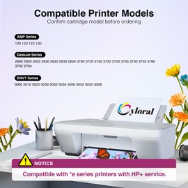 Cyloral 304XL Printer Cartridges for Envy 5000 5030 5055 5058 Deskjet 2600 2633 3700 3735 3755 3760 3764 AMP 100 120 130 for HP 304 XL (1 Black 1 Colour )