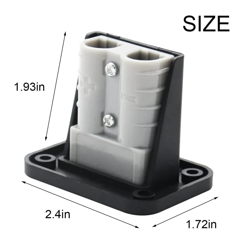 5-Pack 50Amp Power Connector Plug with Protective Cover Double Pole,