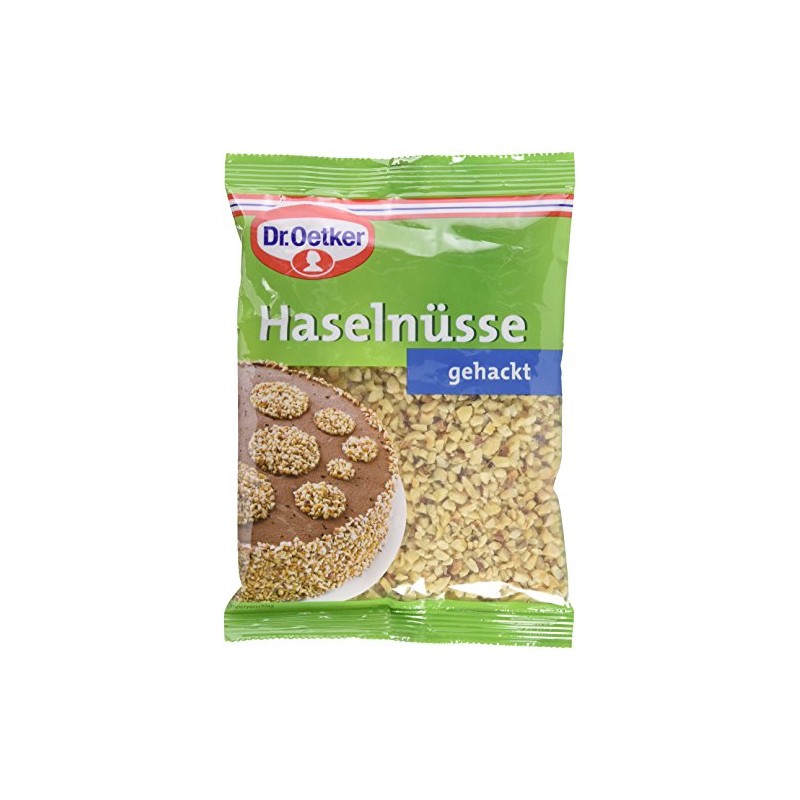 Dr. Oetker Hazelnuts Chopped 100g Bag Roasted and Crushed Hazelnuts