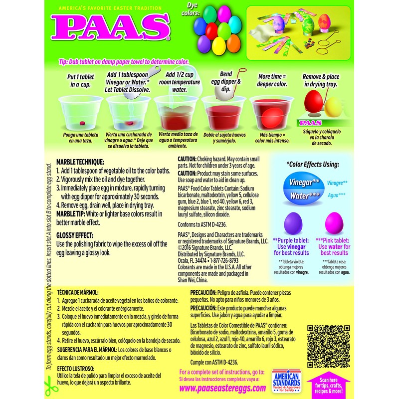 PAAS Fun Expressions Easter Dye Decorating Kit Marble Magic