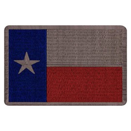 Tactical Texas Flag Patch Embroidered Morale Applique Iron On Sew On Emblem