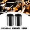 X AUTOHAUX LM4UU 4x8x12mm Linear Ball Bearings Silver Tone -