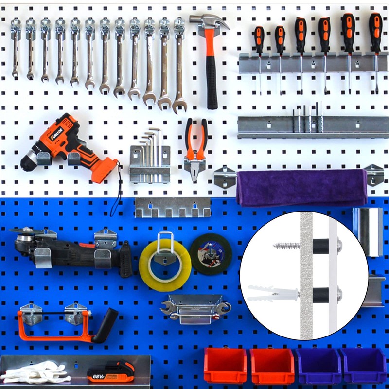 120 Pieces Pegboard Spacer Mounting Kit Pegboard Mounting Kit Board