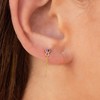 Flat Back Earrings for Women Birthstone Earrings 14k Gold Earring
